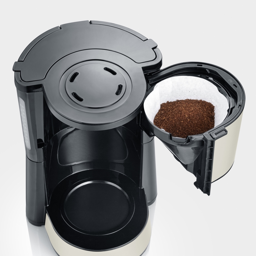 Severin KA 9575 - Droppkaffebryggare 1000W/230V beige/svart