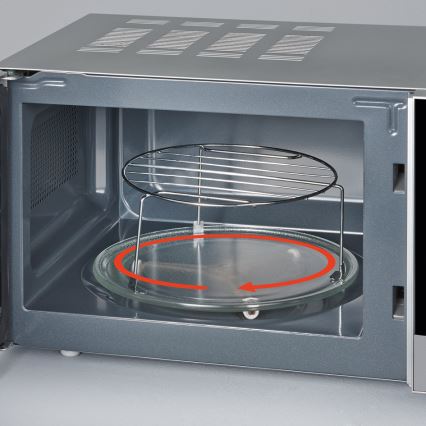 Severin MW 7771 - Mikrovågsugn med grill 700 W/230 V, 20 l, svart