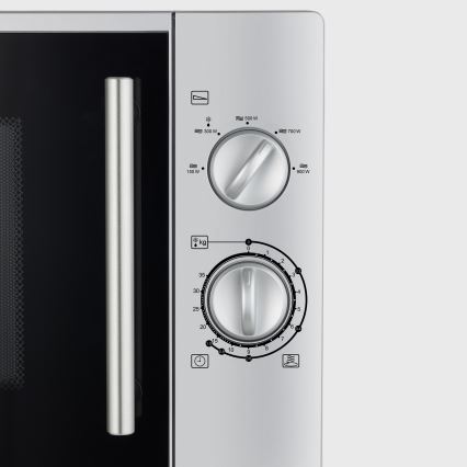 Severin MW 7772 - Mikrovågsugn 900W/230V 28 l rostfritt stål/svart