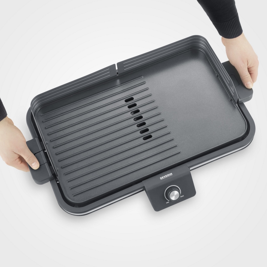 Severin PG 8564 - Elektrisk bordsgrill 2300W/230V 50x30 cm svart