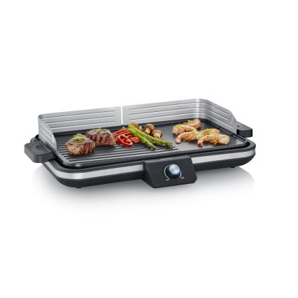 Severin PG 8564 - Elektrisk bordsgrill 2300W/230V 50x30 cm svart