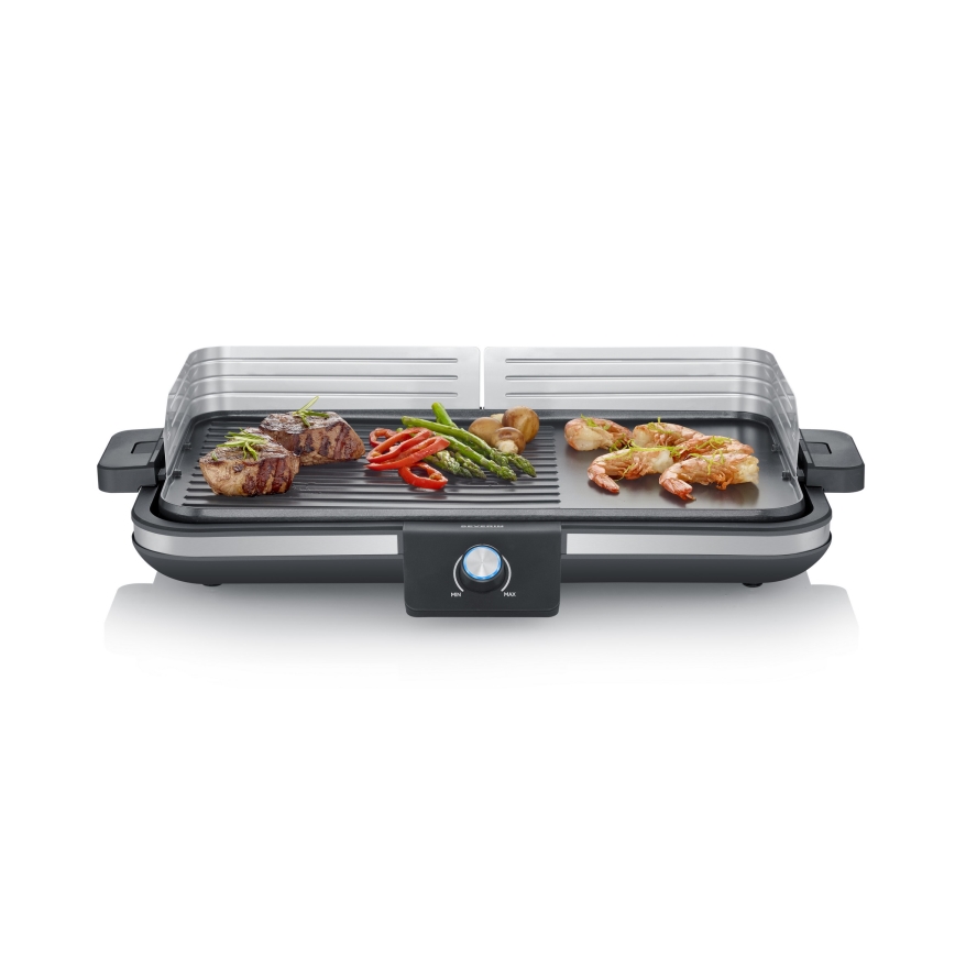 Severin PG 8564 - Elektrisk bordsgrill 2300W/230V 50x30 cm svart