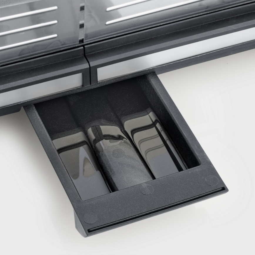 Severin PG 8564 - Elektrisk bordsgrill 2300W/230V 50x30 cm svart