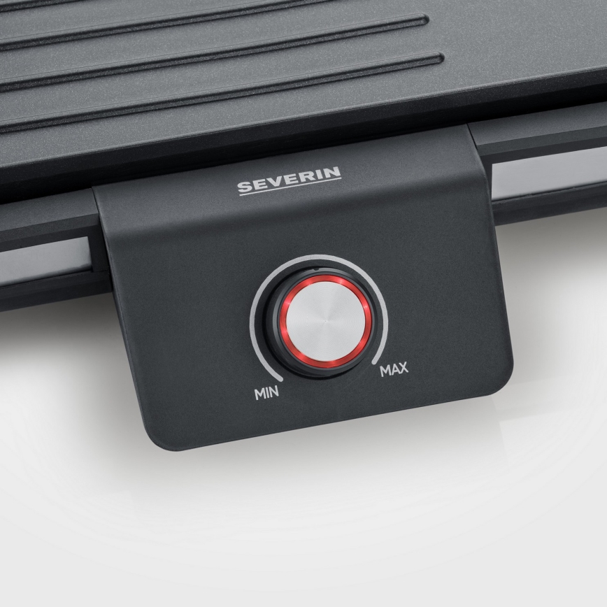 Severin PG 8564 - Elektrisk bordsgrill 2300W/230V 50x30 cm svart