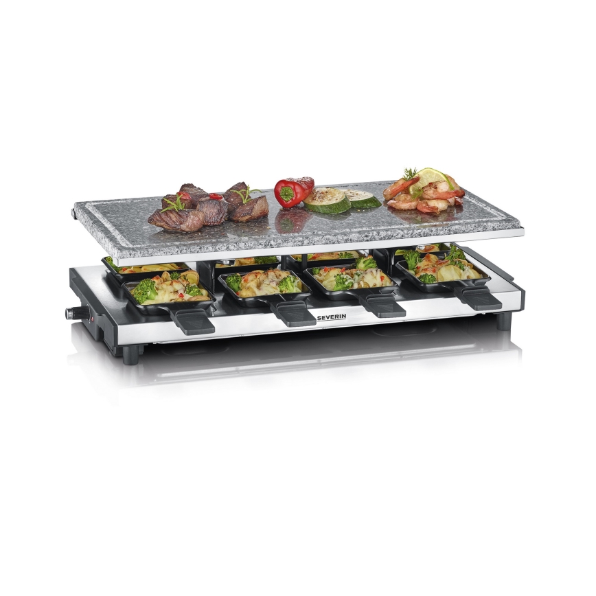 Severin RG 2374 - Raclettegrill med lavasten 1500W/230V
