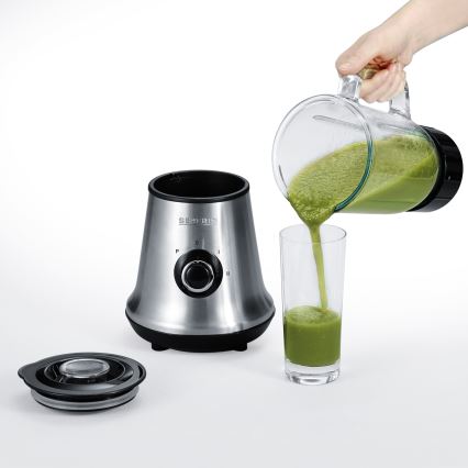 Severin SM 3737 - Bordsblender 1 l 500 W/230 V rostfritt stål/svart