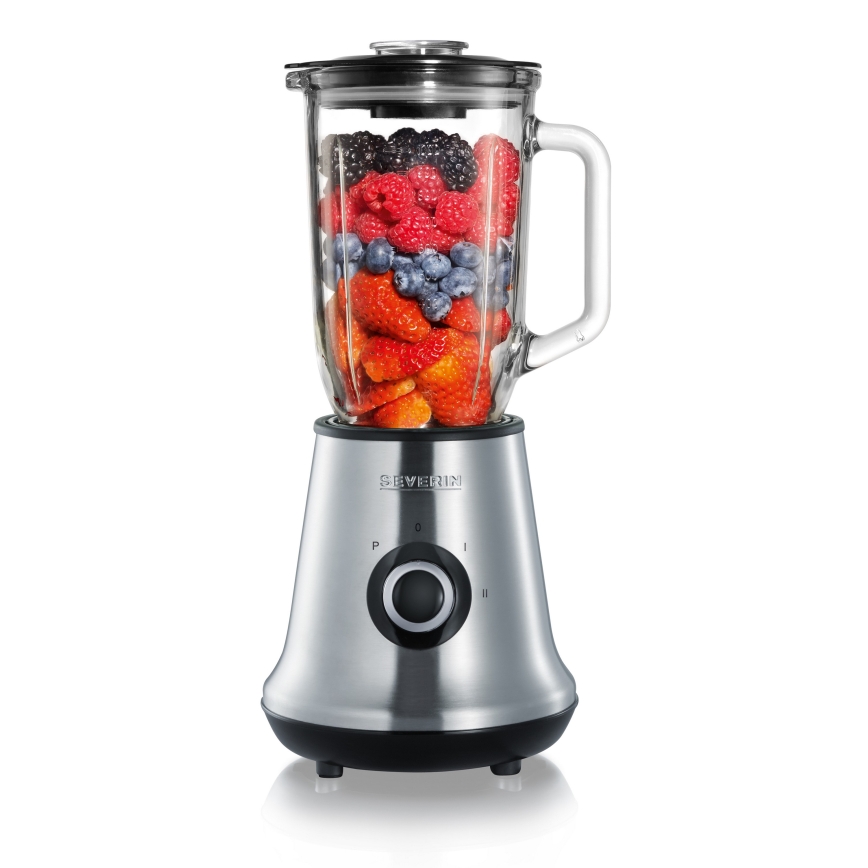 Severin SM 3737 - Bordsblender 1 l 500 W/230 V rostfritt stål/svart