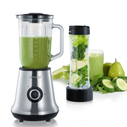 Severin SM 3737 - Bordsblender 1 l 500 W/230 V rostfritt stål/svart