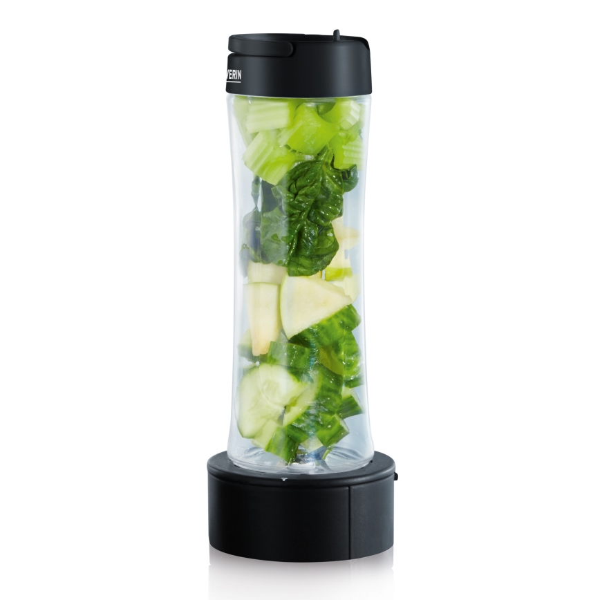 Severin SM 3737 - Bordsblender 1 l 500 W/230 V rostfritt stål/svart