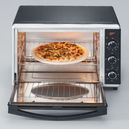 Severin TO 2058 - varmluftsugn med grill och pizzasten 1800 W/230 V 42 l svart