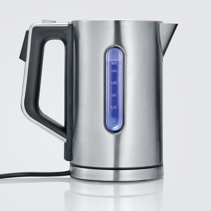 Severin WK 3418 - Snabb vattenkokare 1,7 l 3000 W/230 V rostfritt stål/svart