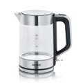 Severin WK 3420 - Vattenkokare 1,7 l 2200 W/230 V rostfritt stål/glas