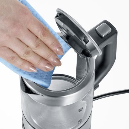 Severin WK 3472 - Snabbkokande vattenkokare 0,5 l, 1100 W/230 V, rostfritt stål/glas