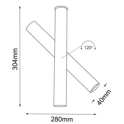Shilo - Spotlight  1xGU10-MR11/15W/230V svart