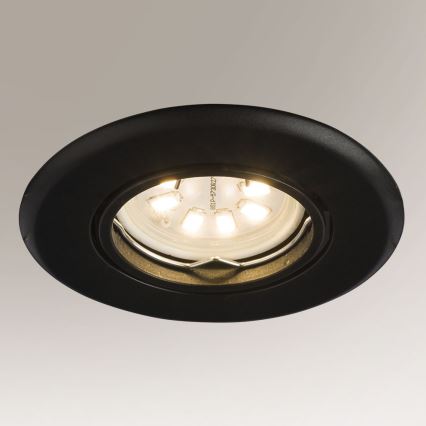 Shilo - Infälld belysning  1xGU10/15W/230V svart