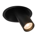 Shilo - Infälld spotlight 1xGU10/15W/230V diameter  11 cm svart 