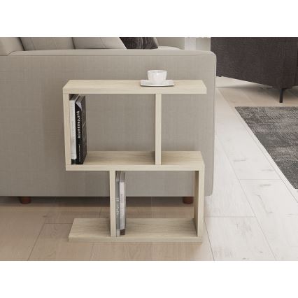 Sidobord CROS 45x17 cm marmordekor/beige
