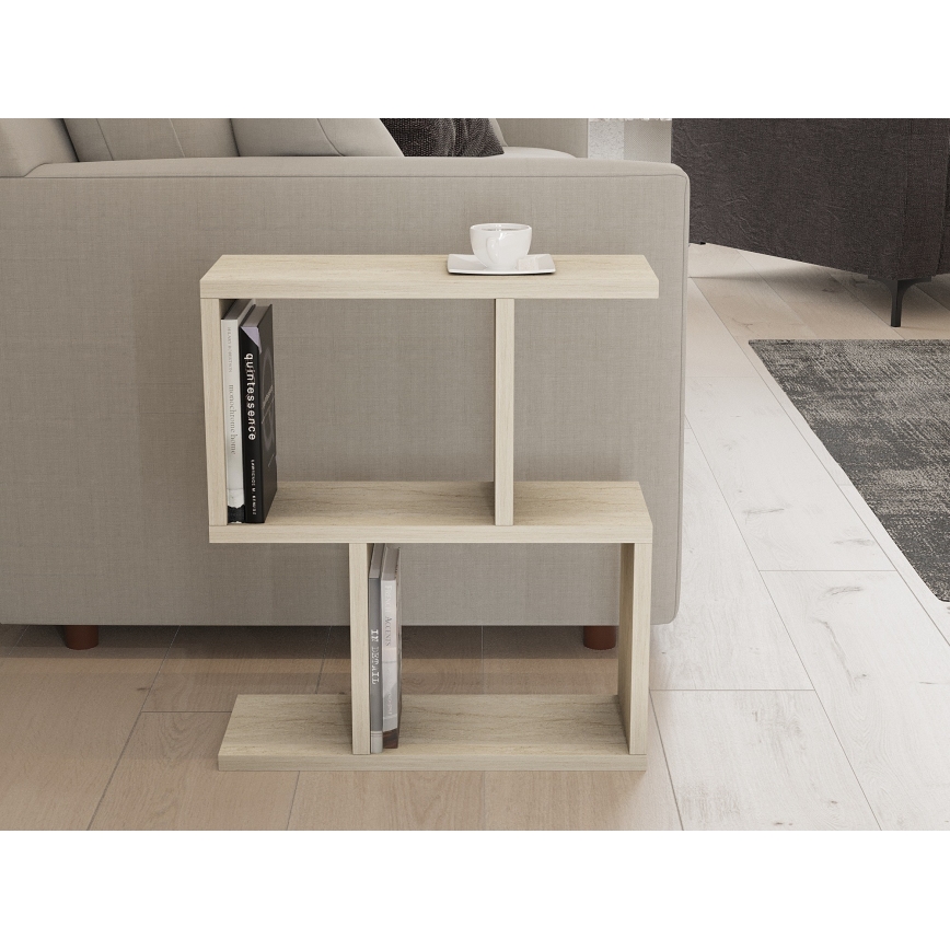 Sidobord CROS 45x17 cm marmordekor/beige