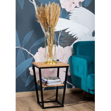 Sidobord EXPAND 57x40 cm svart/brun