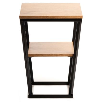 Sidobord EXPAND 57x40 cm svart/brun