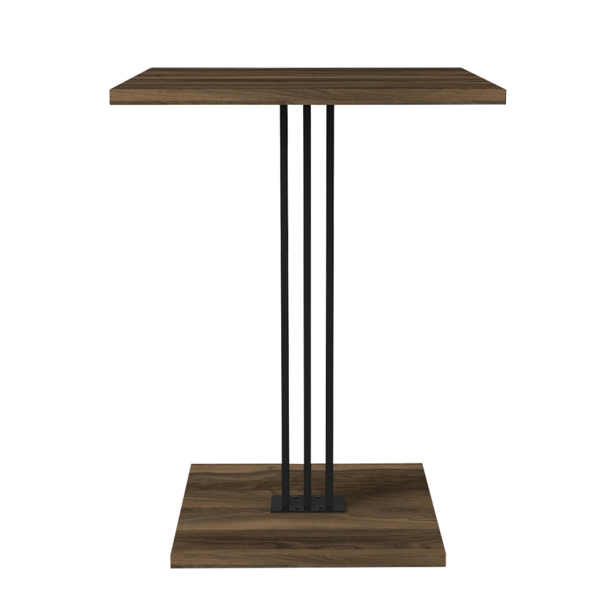 Sidobord HILDA 60x44,8 cm brun/svart