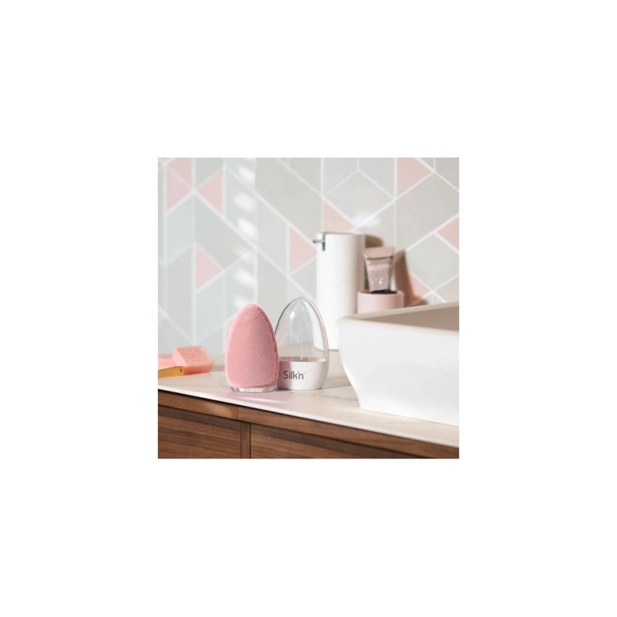 Silk’n - Ansiktsrengöringsborste BRIGHT 5V/500 mAh rosa