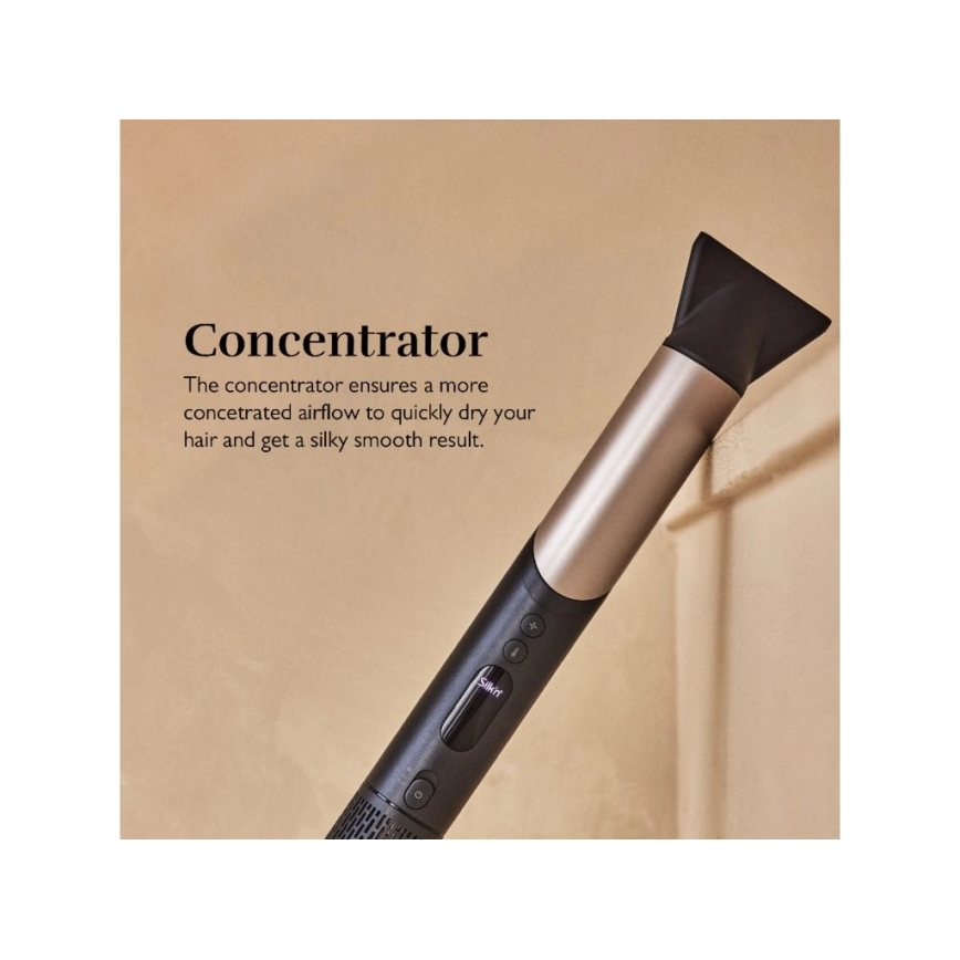 Silk’n - Hårtork SILKYAIR FLEX 230V svart/guld