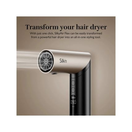 Silk’n - Hårtork SILKYAIR FLEX 230V svart/guld