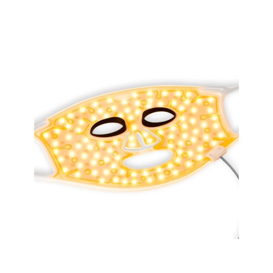 Silk’n - LED RGB terapeutisk ansiktsmask LED/5V 2000 mAh vit + fjärrkontroll