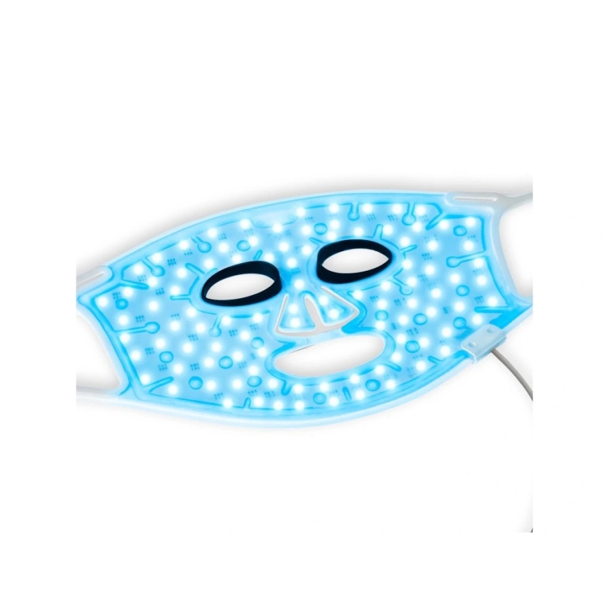 Silk’n - LED RGB terapeutisk ansiktsmask LED/5V 2000 mAh vit + fjärrkontroll