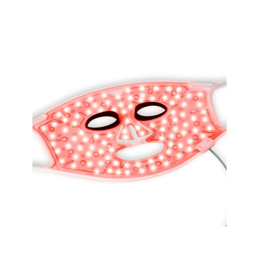 Silk’n - LED RGB terapeutisk ansiktsmask LED/5V 2000 mAh vit + fjärrkontroll