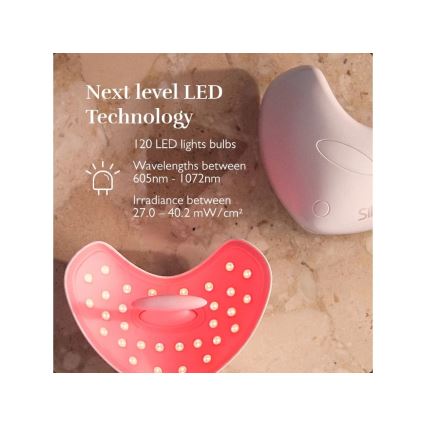Silk’n - LED-terapeutisk läppmask LED/5V 500 mAh beige