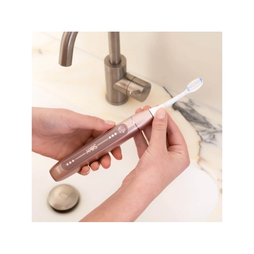 Silk’n - Sonisk vibrerande eltandborste SONIC YOU 3350 mAh IPX7 roséguld