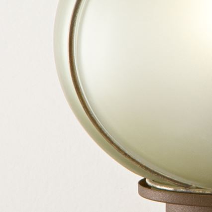 SIRU - Bordslampa FLORET 1xE14/40W/230V brun/grå Venetiansk glas