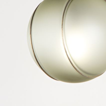 SIRU - Vägglampa FLORET 1xE14/40W/230V brun/grå Venetiansk glas