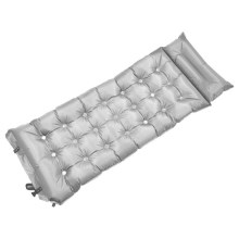 Självuppblåsande liggunderlag med kudde 180x66 cm grå