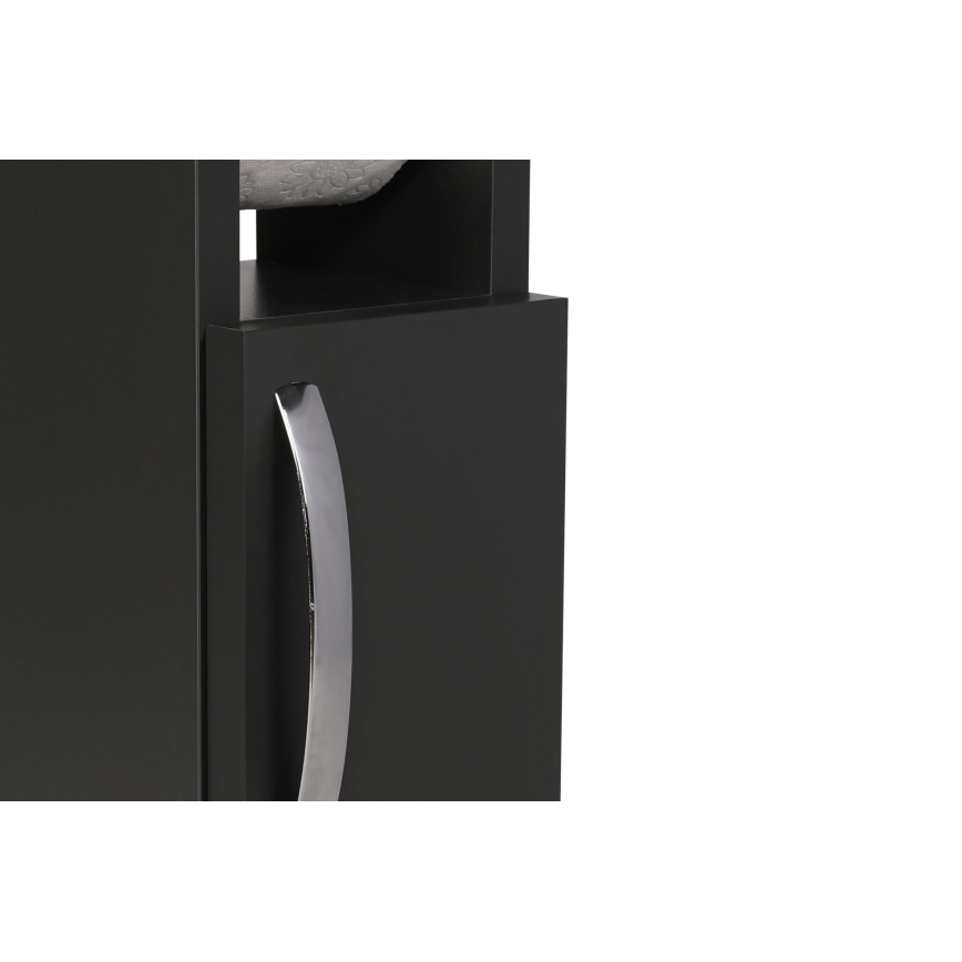 Skåp med toalettpappershållare STAR 65x15 cm antracit