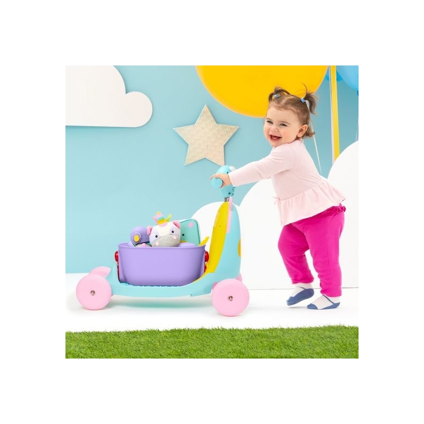 Skip Hop - Balanscykel 3i1 ZOO enhörning 3xAAA