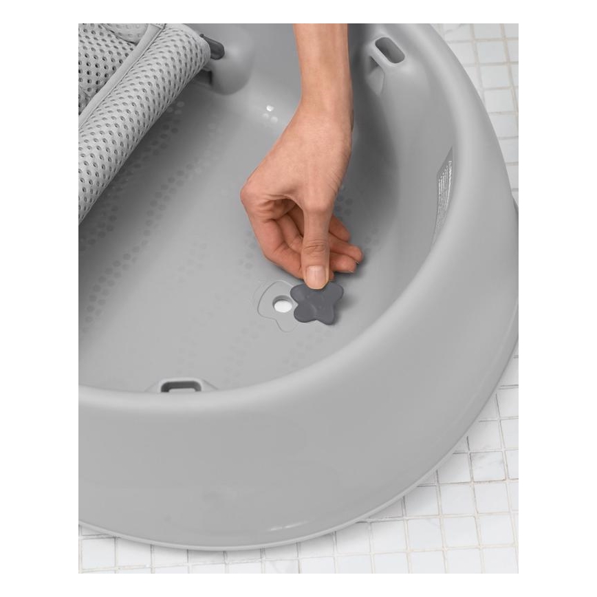 Skip Hop - Barnbalja med ergonomisk dyna MOBY 3 grå