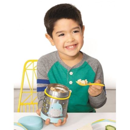 Skip Hop - Mattermos med sked/gaffel ZOO 325 ml haj