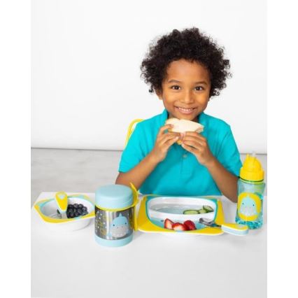 Skip Hop - Mattermos med sked/gaffel ZOO 325 ml haj
