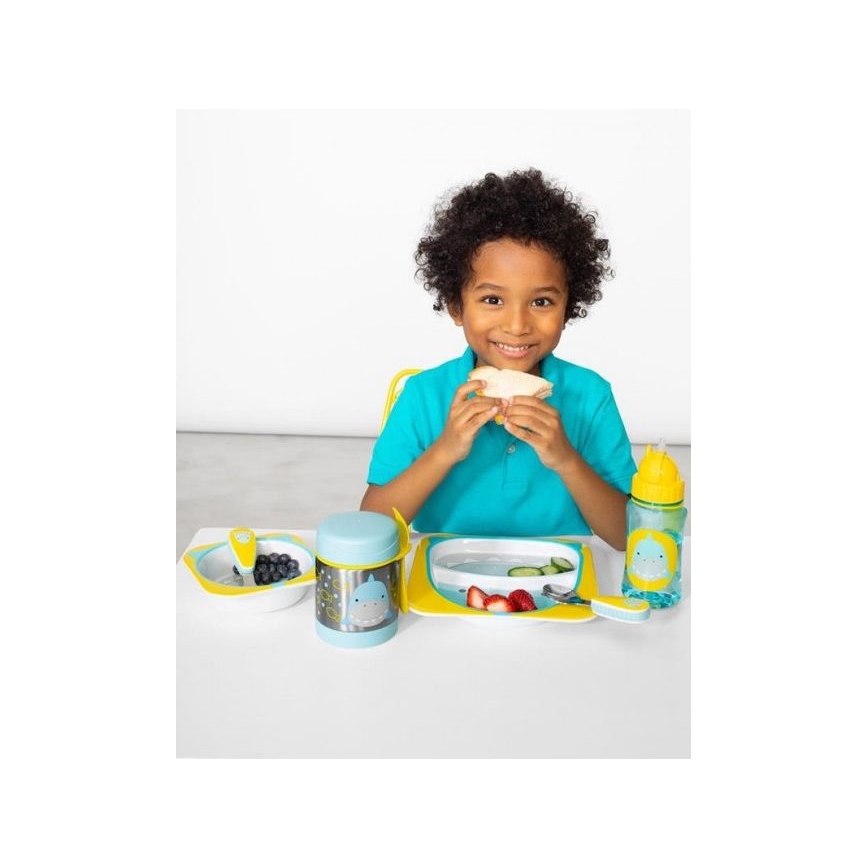 Skip Hop - Mattermos med sked/gaffel ZOO 325 ml haj