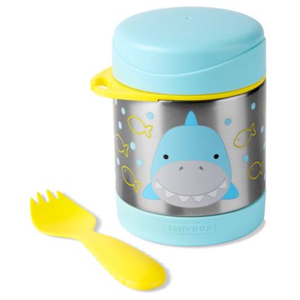 Skip Hop - Mattermos med sked/gaffel ZOO 325 ml haj