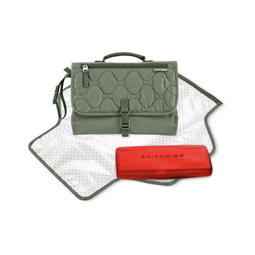 Skip Hop - Resvårdskudde och väska 2-i-1 PRONTO grön