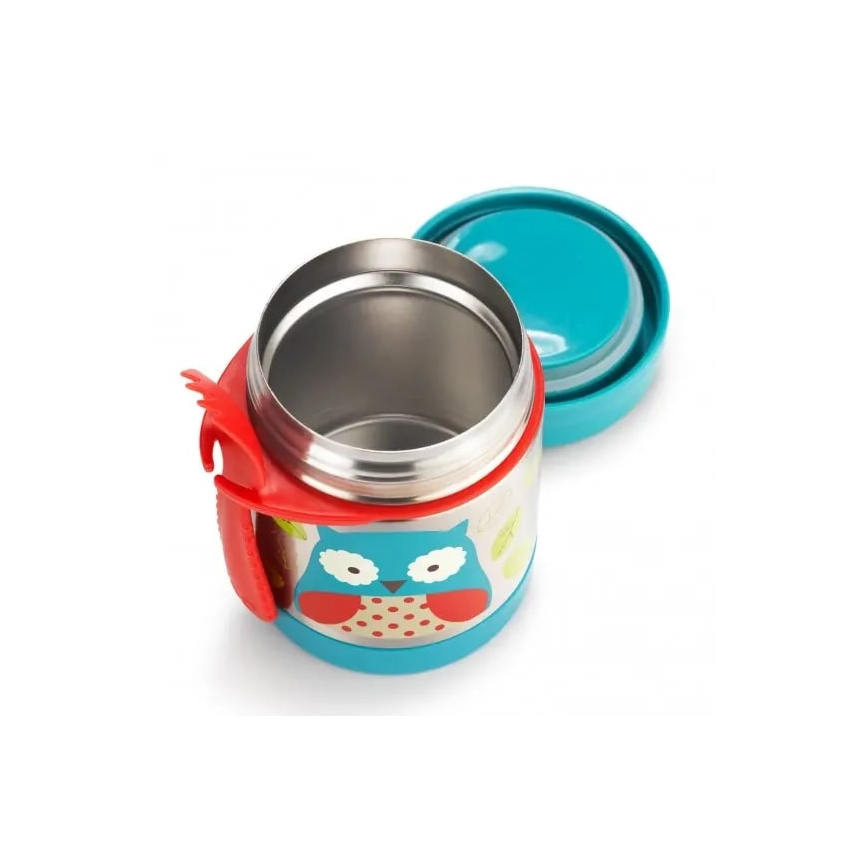 Skip Hop - Termos för mat med sked/gaffel ZOO 325 ml uggla