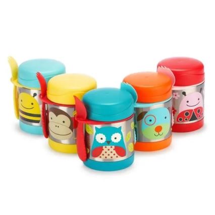 Skip Hop - Termos för mat med sked/gaffel ZOO 325 ml uggla