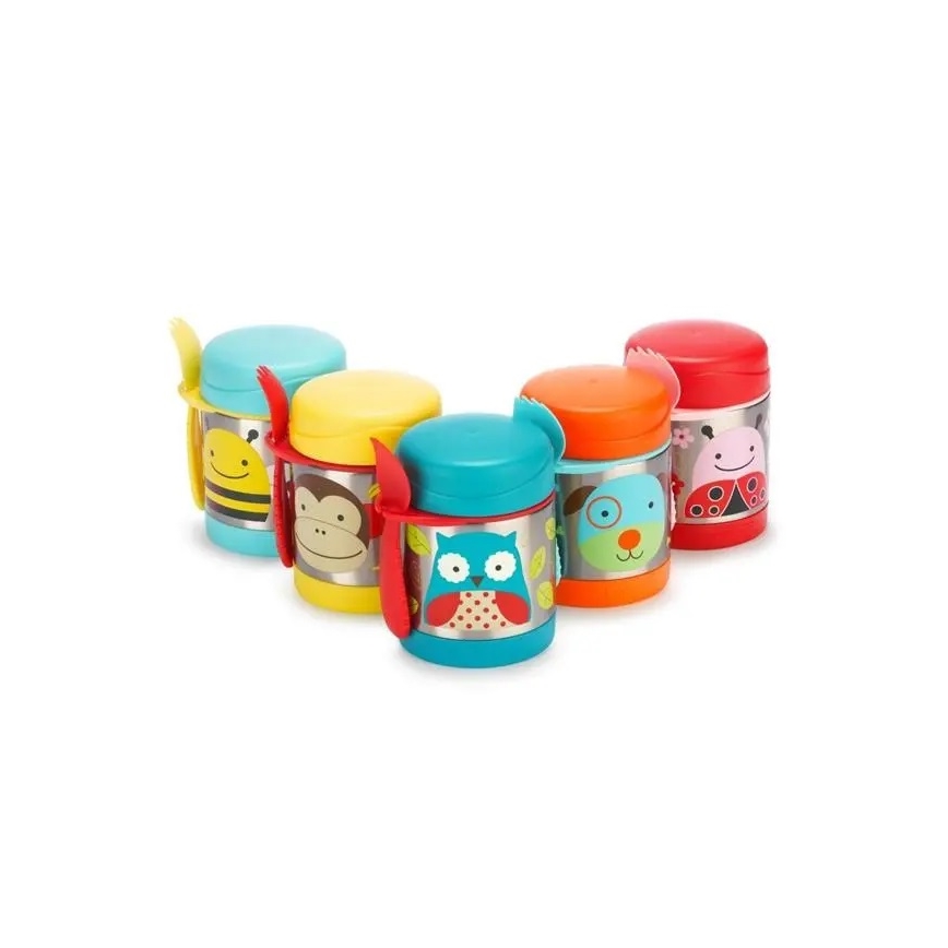Skip Hop - Termos för mat med sked/gaffel ZOO 325 ml uggla