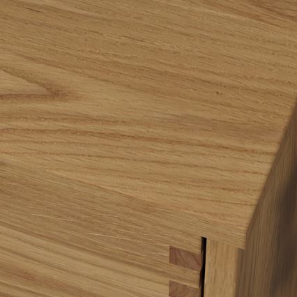 Skiva för tvättställ FOREST 120 cm beige/ek