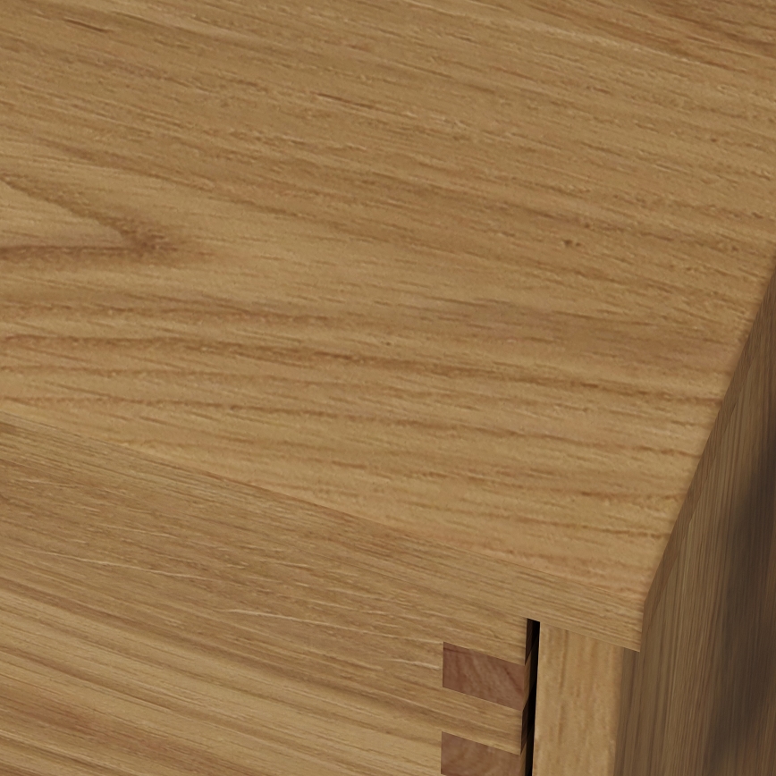 Skiva för tvättställ FOREST 120 cm beige/ek