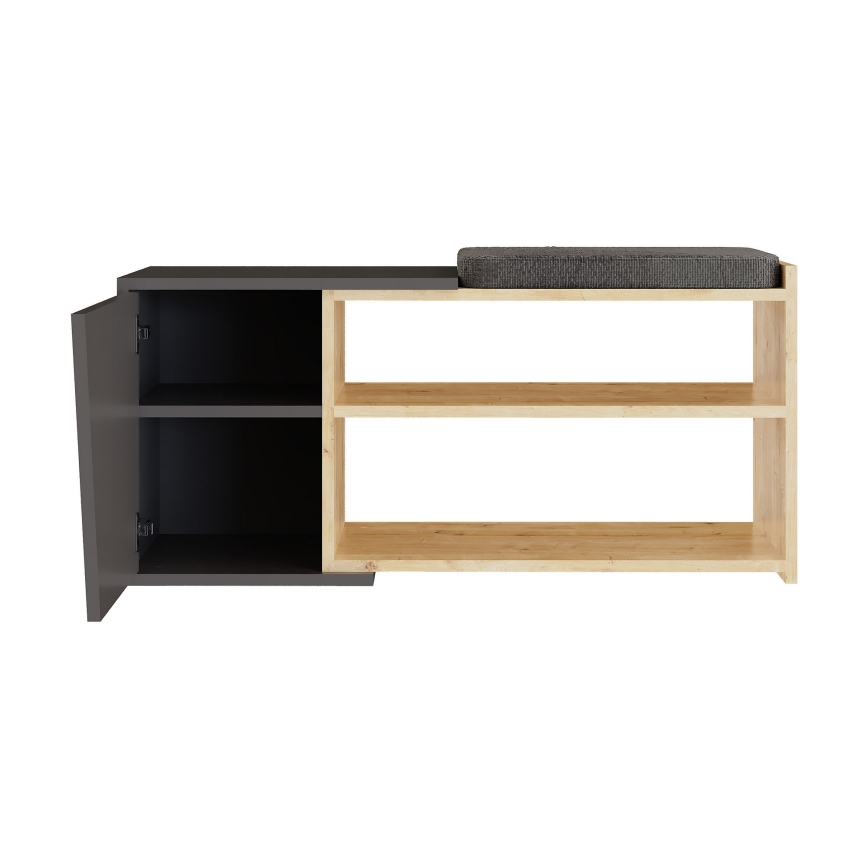 Skohylla FIONA 37x104 cm brun/antracit